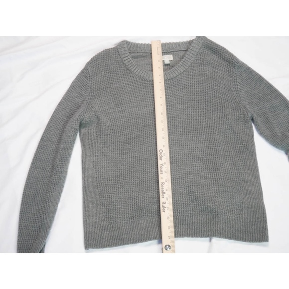 Converse One Star Knit Sweater Top Women's XL Grey Pullover Long Sleeve Casual - Picture 6 of 10